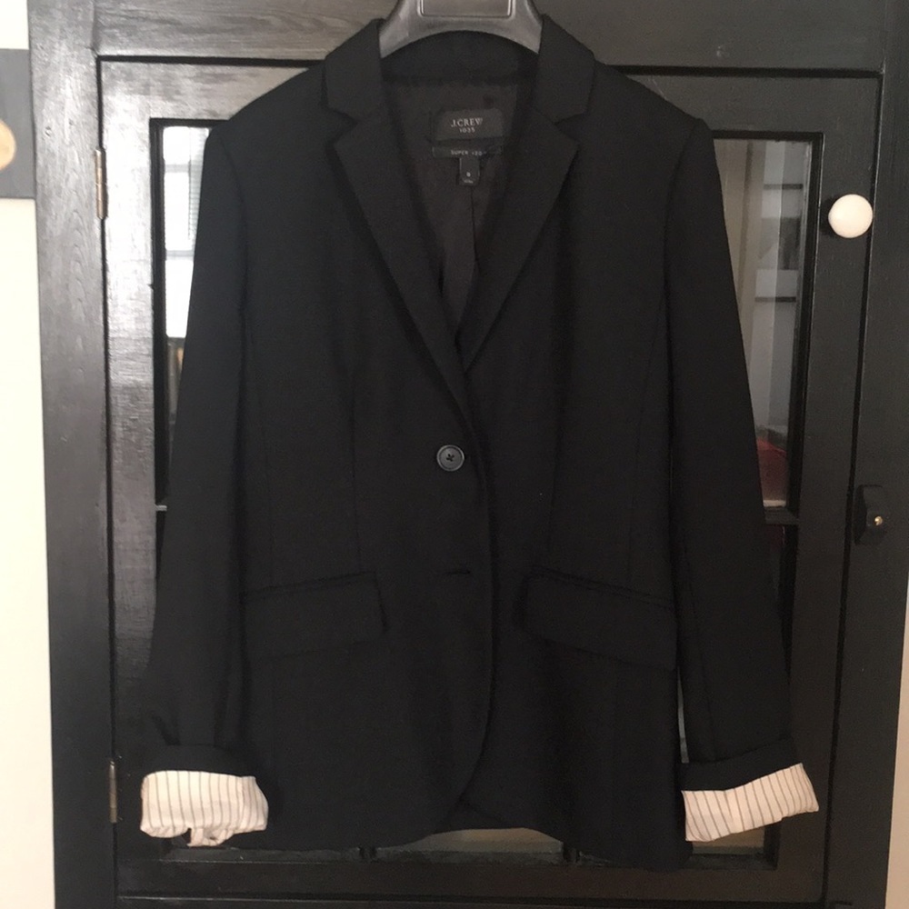 J. Crew‎ super 120s Italian wool blazer 0
